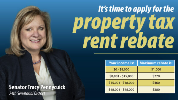 Pennycuick Continues Local Property Tax/Tent Rebate Assistance in July
