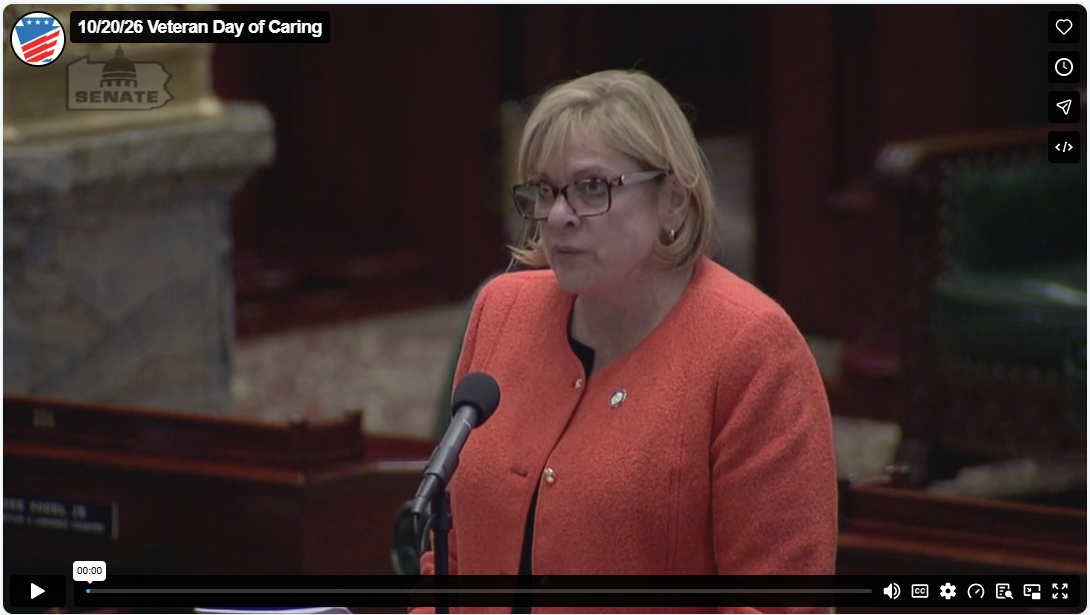 Sen. Pennycuick remarks: video